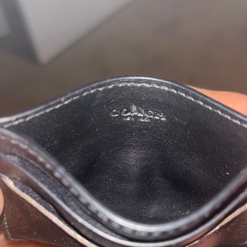 Coach Signature Card Case - Picture 4 of 5